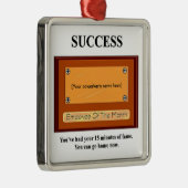 名おもしろい前の月のプレート メタルオーナメント (右)