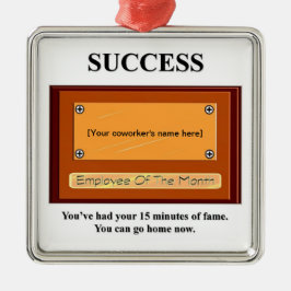 名おもしろい前の月のプレート メタルオーナメント