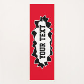 名おもしろい前または引用文付きパーソナライズされたの3Dヨガマット ヨガマット (正面)