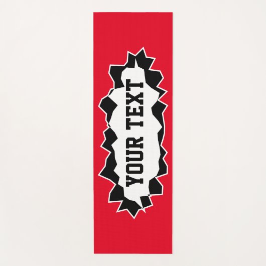 名おもしろい前または引用文付きパーソナライズされたの3Dヨガマット ヨガマット (正面)