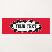 名おもしろい前または引用文付きパーソナライズされたの3Dヨガマット ヨガマット (正面(横))