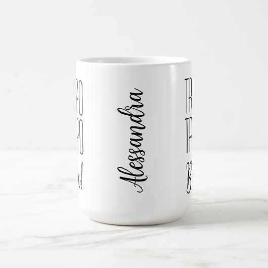 名おもしろい前イタリアンことわざトロポベラ コーヒーマグカップ (中央)