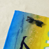 名おもしろい前クール付きワンダッグランジド ビーチタオル (インサイチュ)