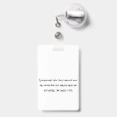 名おもしろい前タグ バッジ (裏面（伸縮クリップ）)