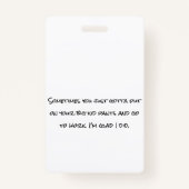 名おもしろい前タグ バッジ (裏面)