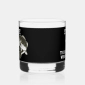 名おもしろい前ベース最大バスウィスパー ウイスキーグラス (左)