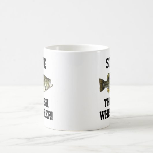 名おもしろい前魚釣りレジェンドラルゲムウスバススポーツ コーヒーマグカップ (中央)