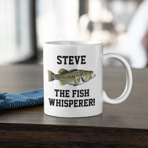名おもしろい前魚釣りレジェンドラルゲムウスバススポーツ コーヒーマグカップ
