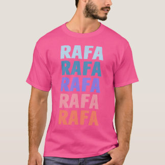 名おもしろい前Rafa名パーソナライズされた前 Tシャツ