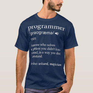 名おもしろい詞プログラミング定義T符号化 Tシャツ