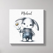 名お洒落前の少年バニー キャンバスプリント (正面)