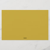 名かわいらしフェミニン付きひな形 便箋 (裏面)