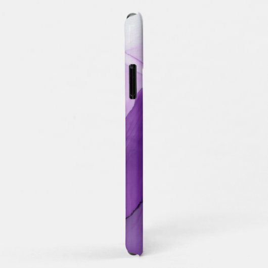 名かわいらしモダン付き紫の水色インク Case-Mate iPhoneケース (裏面/右)