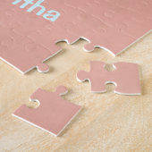 名かわいらし前の水色の蝶 ジグソーパズル (側面)