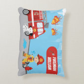 名の付いた少年の漫画の消防士 アクセントクッション (裏面(縦))