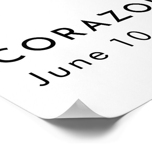 名の追悼式のご案内 フォト ポスター (角)