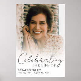 名の追悼式のご案内 フォト ポスター