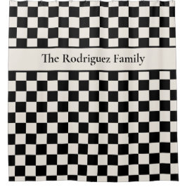 名はっきりした前のク市松模様にロークのパターン シャワーカーテン