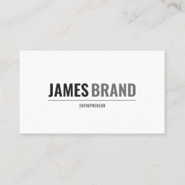 名はっきりした前のミニマモダンリスト 名刺