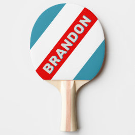 名はっきりした前ストライプの付きサンダーバード 卓球ラケット