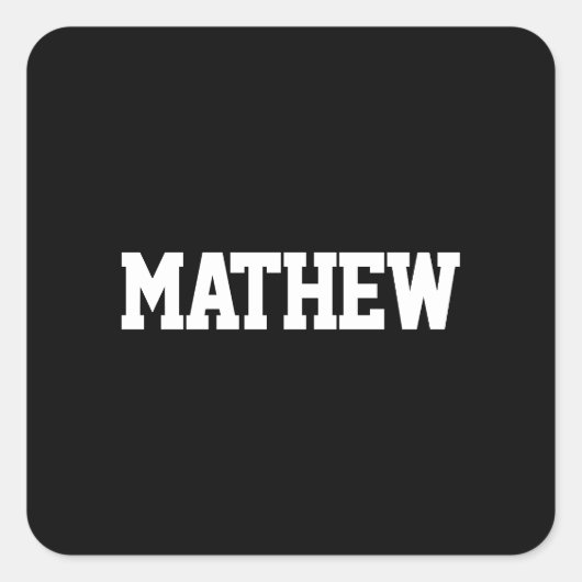 名はっきりした前(白黒) スクエアシール (正面)