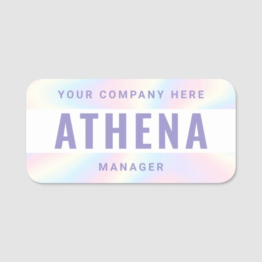 名はっきりした称、称号、社名 名札 (正面)