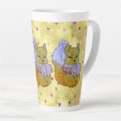 名はダイスの狐 カフェラテマグ (右アングル)