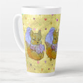 名はダイスの狐 カフェラテマグ (左アングル)