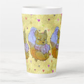 名はダイスの狐 カフェラテマグ (正面)