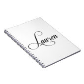 名はローレン書道 ノートブック (右側)