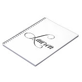 名はローレン書道 ノートブック (左側)