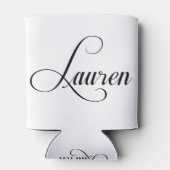 名はローレン書道 缶クーラー (裏面)