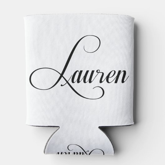 名はローレン書道 缶クーラー (裏面)