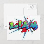 名はLiamで、iの代わりに!をつけてる ポストカード (正面/裏面)