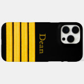 名を付けストライプた黄金の山 Case-Mate iPhoneケース (裏面 (横))