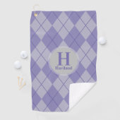 名アーガイル前とイニシャル付きゴルフタオル – HAMbyWG ゴルフタオル (インサイチュ)