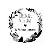 名エレガントパーソナライズされた前ゴム印で手作り ラバースタンプ (インプリント)