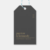 名エレガントパーソナライズされた前結婚感謝 ギフトタグ (正面)