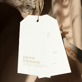 名エレガントパーソナライズされた前結婚感謝 ギフトタグ