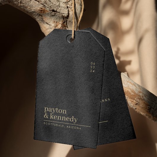 名エレガントパーソナライズされた前結婚感謝 ギフトタグ