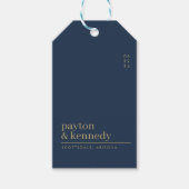 名エレガントパーソナライズされた前結婚感謝 ギフトタグ (正面)