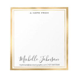 名エレガントパーソナライズされた |机から ノートパッド