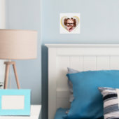 名エレガントミニマル金ゴールド付きハート写真 箔ポスター (インサイチュ (寝室))