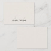 名エレガントモダンパーソナライズされた付きプロフェッショナル ノートカード (正面/裏面)