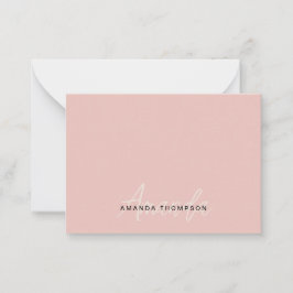 名エレガントモダンパーソナライズされた付きプロフェッショナル ノートカード