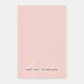 名エレガントモダンパーソナライズされた付きプロフェッショナル ポストイット (正面)