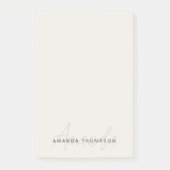 名エレガントモダンパーソナライズされた付きプロフェッショナル ポストイット (正面)