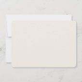 名エレガントモダン前のパーソナライズされたモノグラム ノートカード (裏面)