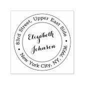 名エレガントモダン差出人住所パーソナライズされた セルフインキングスタンプ (デザイン)
