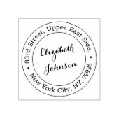 名エレガントモダン差出人住所パーソナライズされた ラバースタンプ (インプリント)